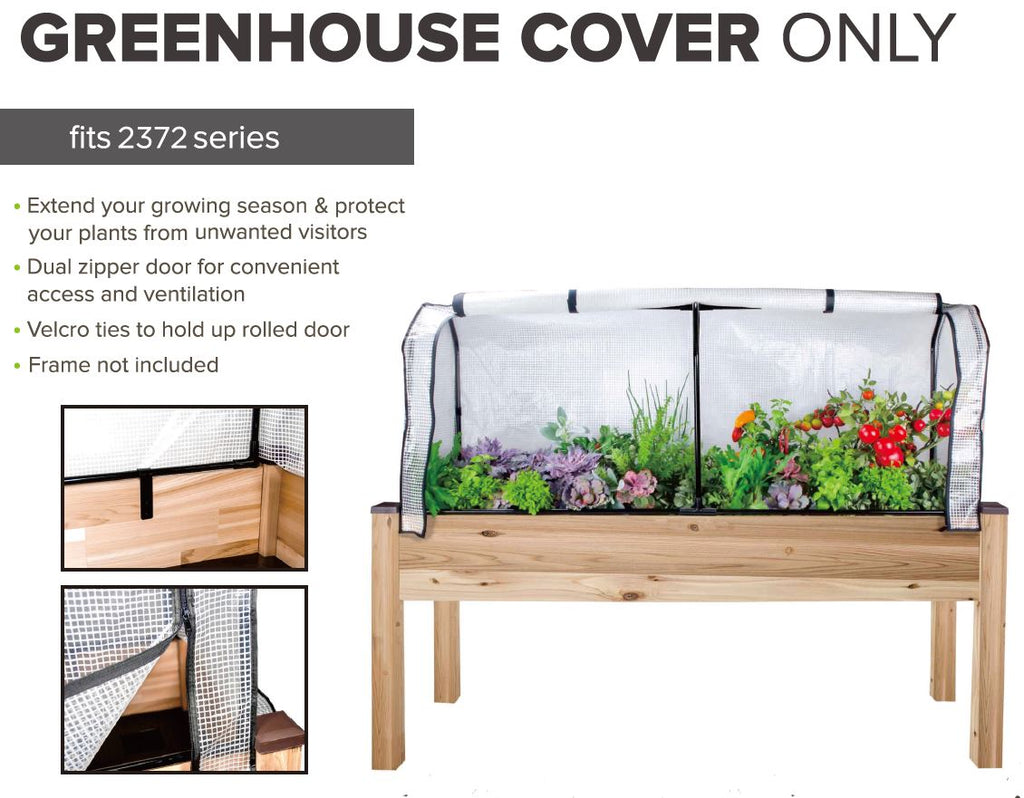 Replacement Greenhouse Cover for 23" x 72" Planters