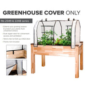 Replacement Greenhouse Cover for 22" x 48" Planters