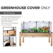 Replacement Greenhouse Cover for 23" x 72" Planters