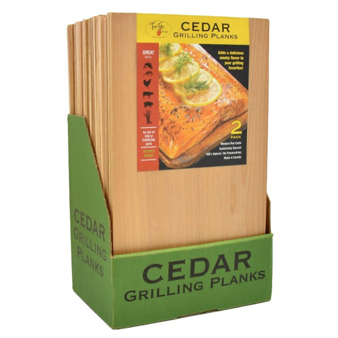 Planches à griller en cèdre de 7,25 x 12 po (paquet de 24)