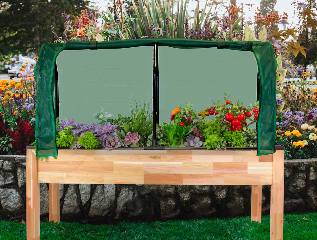 Greenhouse & Bug Cover Combo for 23" x 72" Planter
