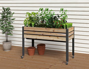 Self-Watering Cedar Slat Planter (21" x 47" x 32"H)