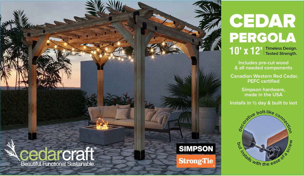 Deluxe Cedar Pergola Series **_contact for quote_**