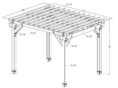 Deluxe Cedar Pergola Series **_contact for quote_**