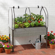 Jardinière en épicéa (21" x 47" x 30"H) + housse de serre