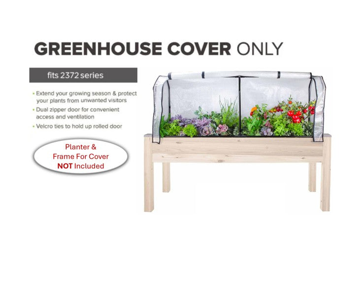 Couverture de serre de remplacement pour jardinières de 23" x 72"