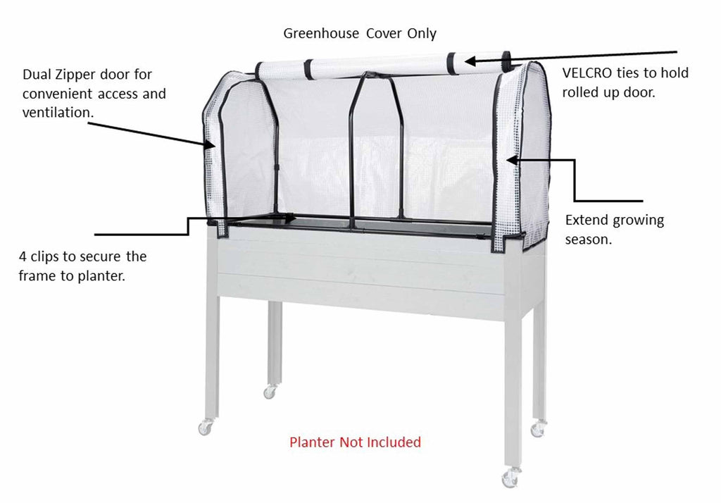 Greenhouse Cover for 21" x 47" Planters