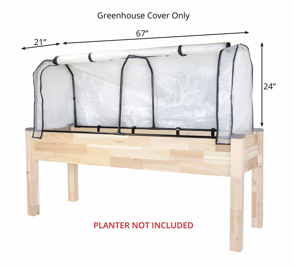Greenhouse Cover for 23" x 72" Planter