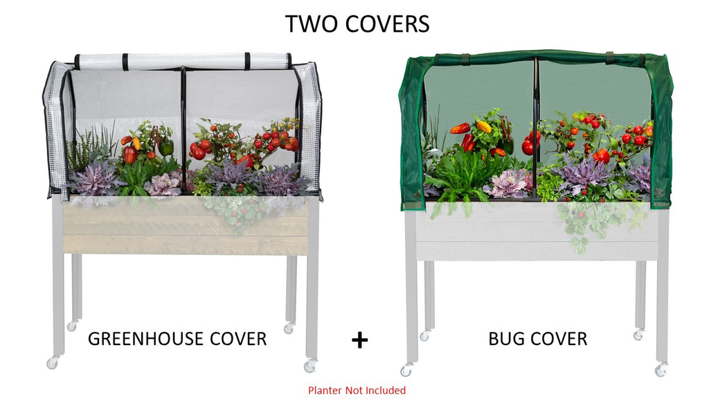 Combo serre et couverture anti-insectes pour jardinières de 21" x 47"