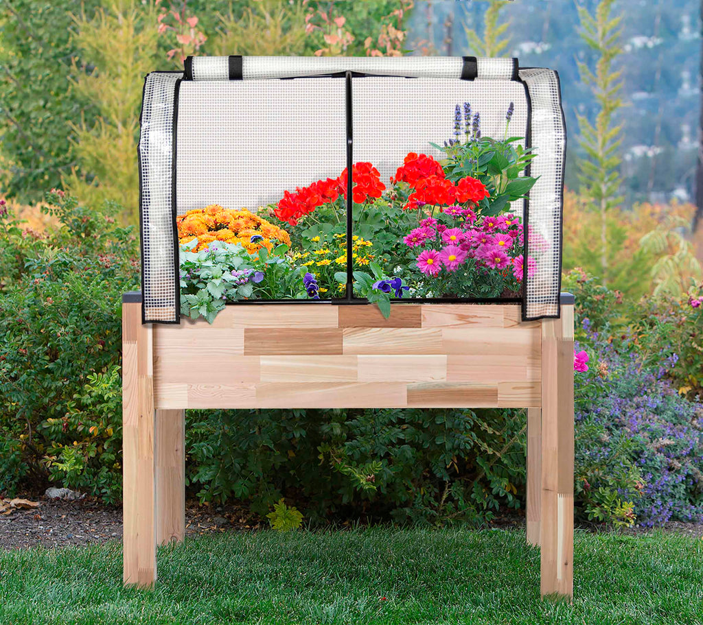Greenhouse & Bug Cover Combo for 33" x 49" Planter