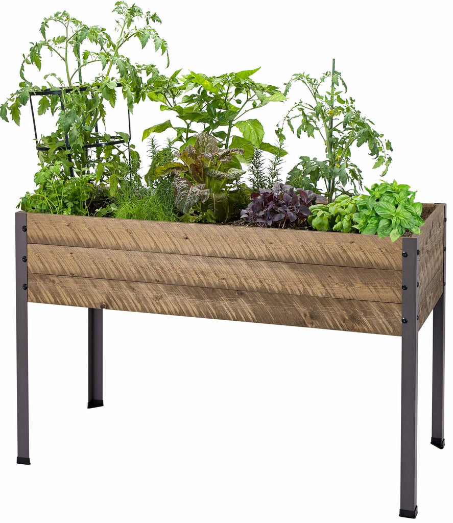 Spruce Planter (21" x 47" x 30"H) + Greenhouse Cover