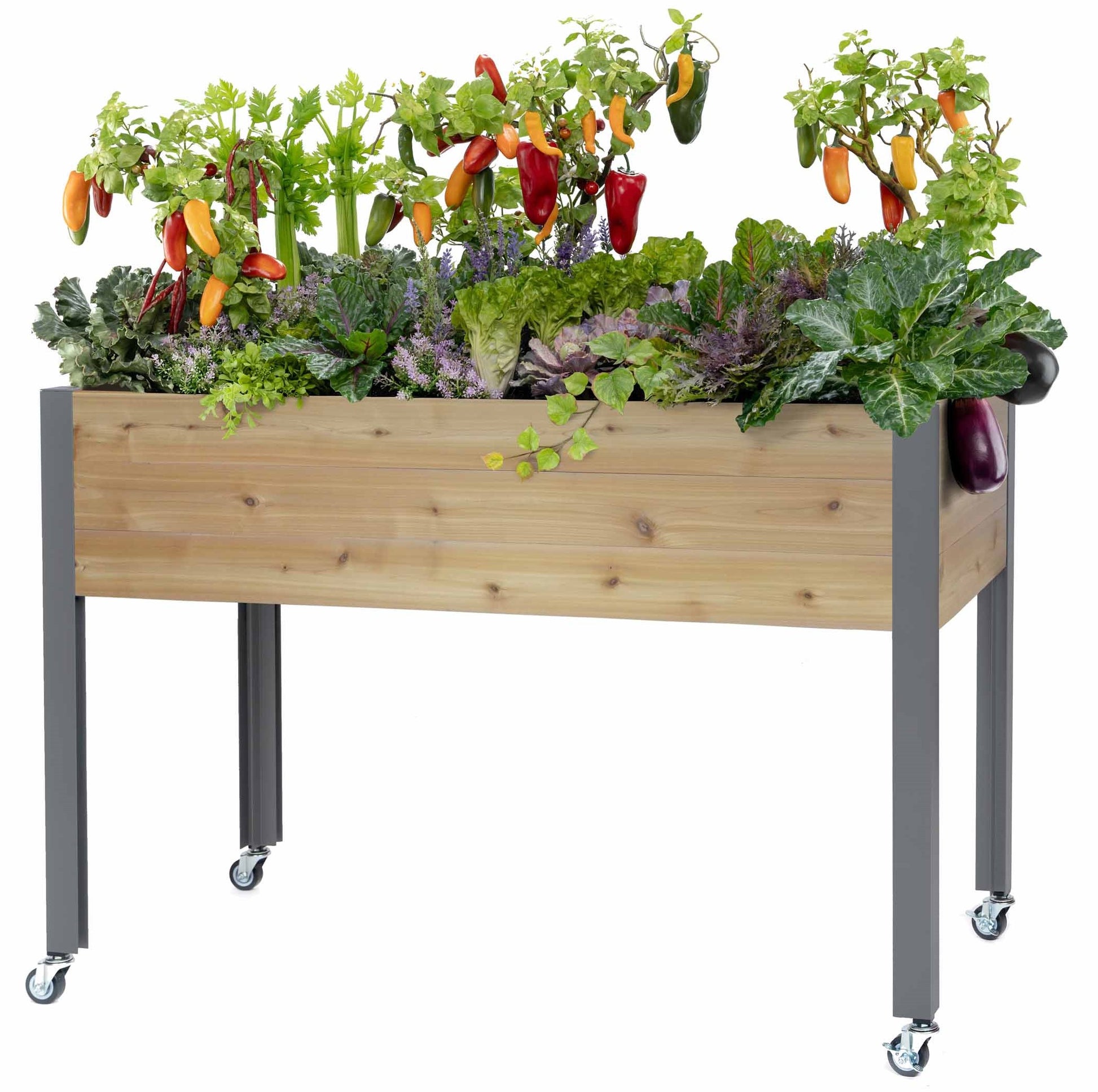 smith and hawken self watering planter instructions Self-Watering Cedar Planter (21" x 47" x 32"H) – CedarCraft
