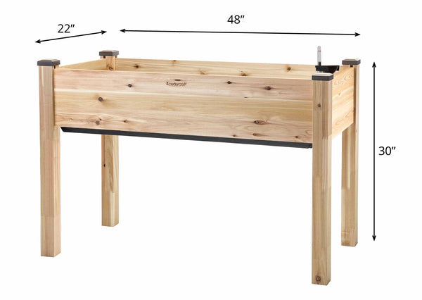 Self-Watering Cedar planter (23