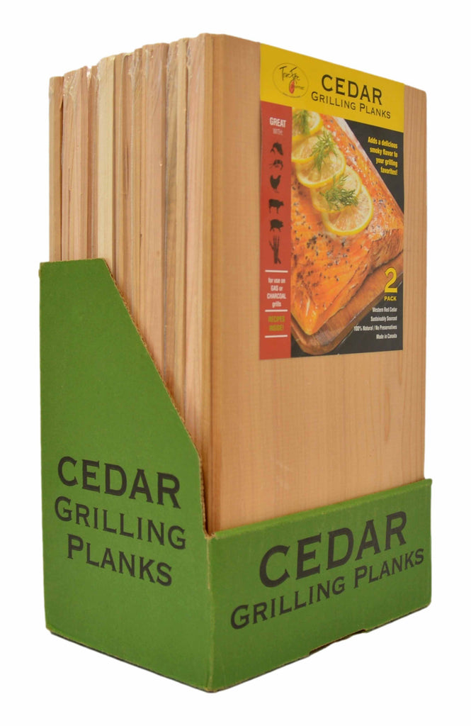 Planches à griller en cèdre de 7,25 x 12 po (paquet de 24)